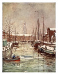 Buy A Groningen Canal in Early Winter, 1904 at AllPosters.com