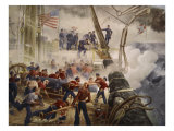 Farragut on the Hartford at Mobile Bay, August 5th 1864