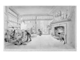 Buy The Kitchen of Mr. Sander's Coffee and Eating House, Newgate Street, 1828 at AllPosters.com