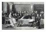 The Queen's First Council, from 'Leisure Hour', 1888
