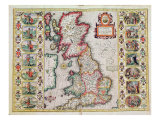 Britain As It Was Devided In The Tyme of the Englishe Saxons especially during their Heptarchy