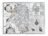 Buy The County of Leinster with the City of Dublin Described, engraved by Jodocus Hondius at AllPosters.com
