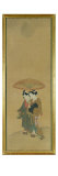Two Lovers under an Umbrella