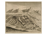 Map of Belluno, from 'Les Villes De Venetie', 1704, Published by Pierre Mortier in Amsterdam