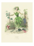 Buy Vigne, Illustration from 'Les Fleurs Animees', 1847 at AllPosters.com