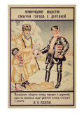 Buy Poster Depicting 'The Alliance Between the City and the Countryside', 1925 at AllPosters.com