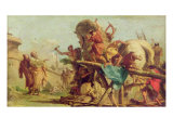 Buy The Building of the Trojan Horse, c.1760 at AllPosters.com