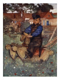 Buy A Boy of Veere Astride a Rocking Horse, 1904 at AllPosters.com