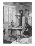 Emma and Charles Bovary, illustration from 'Madame Bovary' by Gustave Flaubert