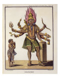 Buy Shiva as Virapatren, Lord with ill-formed Evil Eye, from 'Voyage aux Indes et a la Chine' at AllPosters.com