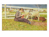 A Girl Knitting, 1888