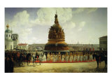 The Consecrating of the Monument to the Millennium of Russia in Novgorod in 1862, 1864