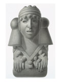 Stone Idol of the Rain God Cocijo, plate from