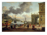 A Mediterranean Harbour Scene