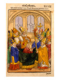 Buy Martin V is Installed as Pope at the Council of Constance, from 'Chronik des Konzils von Konstanz' at AllPosters.com