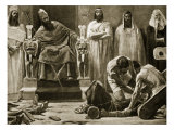 Buy Zedekiah Is Blinded and Taken to Babylon, 586 B.C. at AllPosters.com