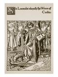 Sir Launcelot Slayeth the Worm of Corbin, from 'The Story of Sir Launcelot and His Companions'
