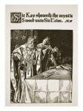 Sir Kay showeth the mystic Sword unto Sir Ector, 'The Story of King Arthur and his Knights'