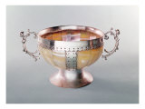 Silver Mounted Mother-of-pearl Wassail Bowl, 1650-1700