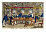 Buy State Cabin, Newcome's Exit after Dinner, Plate from 'The Adventures of Johnny Newcome in Navy' at AllPosters.com