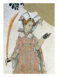 The Nine Worthies and the Nine Worthy Women, Detail of Teuta, C.1418-30