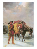 Buy Fur Trapper Crossing the Mountains at AllPosters.com
