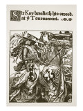 Sir Kay breaketh his sword at ye Tournament, from 'The Story of King Arthur and his Knights'