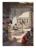 Famous Library of Kinf Ashur-Bani-Pal, at Nineveh, Illustration 'Hutchinson's History of Nations'