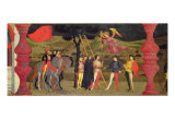 Buy Predella of Profanation of Host: Repentant Christian Woman Hanged for Pawning the Consecrated Host at AllPosters.com