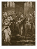 Buy King Richard II Resigning the Crown to His Cousin Bolingbroke, Illustration from 'Hutchinson's at AllPosters.com