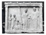 Buy Man, Woman and Child Before an Altar Offering a Sow as a Sacrifice to Demeter and Kore at AllPosters.com