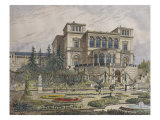 Castle Near Stuttgart, Veranda Facade, Illustration from 