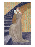 Young Woman in Aesthetic Style Dress Holding a Sphere, 1894