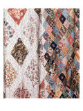 Detail of a patchwork quilt made by Mrs Austen, late 18th century