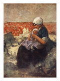 Buy Mother and Child of Scheveningen, 1904 at AllPosters.com