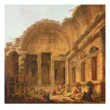 Buy Interior of the Temple of Diana at Nimes, 1787 at AllPosters.com