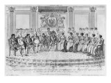 Sketch Depicting Napoleon I and the Sovereigns at Ball Given by City of Paris on 4th December 1809,