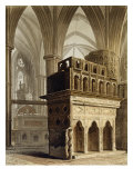 Buy Edward the Confessor's Monument, Plate M from 'Westminster Abbey', engraved by J. Bluck at AllPosters.com