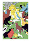 Buy Renard the Fox appears at court of 'Noble', the Lion, Illustration from 'Le Roman de Renard' at AllPosters.com