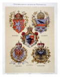 Buy Coats of Arms from the Austro-Hungarian Empire, from 'Heraldischer Atlas' at AllPosters.com
