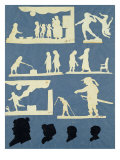 Buy Various Scenes, David and Goliath and Four Profiles at AllPosters.com