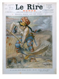 Buy Marianne Burying German Soldiers in Marne Trenches, Caricature from 'Le Rire Rouge' Magazine at AllPosters.com