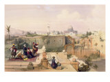 Mosque of Omar Showing the Site of Temple, from Volume I of 'The Holy Land' engraved by Louis Haghe