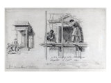 Buy Erecting Porticos at Newham Street and Middlesex Hospital, London, 1833 and 1840 at AllPosters.com