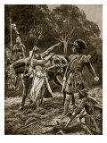 Buy William Receives News of Rising of North, Illustration from 'Hutchinson's Story of British Nation' at AllPosters.com