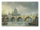 Buy South West View of St Pauls Cathedral and Blackfriars Bridge, 1810 at AllPosters.com