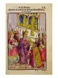 Pope Martin V gives Sigismund the Symbolic Gift of Golden Rose at Council of Constance