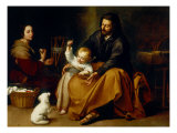 Buy Holy Family with Baby Sparrow at AllPosters.com