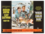 Where Eagles Dare, UK Movie Poster, 1968