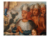 Buy Saint Hippolytus Between Spanish and Aztec Soldiers (The Emperor Montezuma) at AllPosters.com
